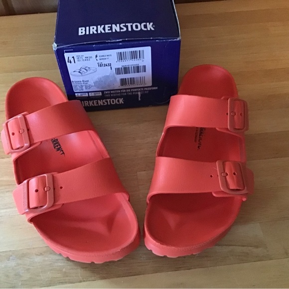Birkenstock Shoes - Birkenstock Women’s Orange Sandals 10/41
